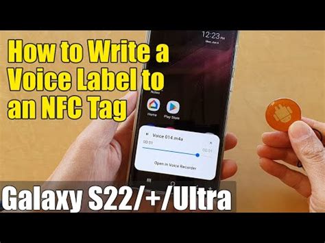 voice label nfc tag|Galaxy S22/S22+/Ultra: How to Write a Voice Label to an NFC Tag.